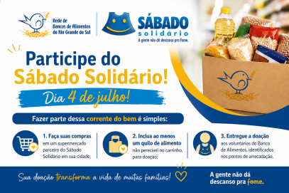 Sábado Solidário: Campanha mobiliza cidades gaúchas para fortalecer a rede de solidariedade