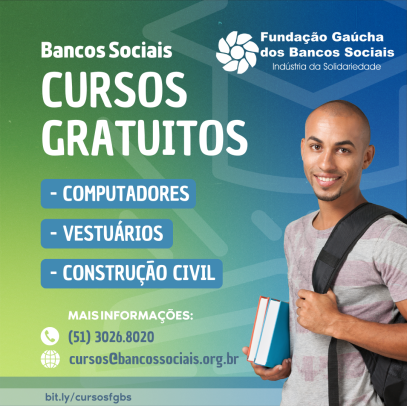 Fundação dos Bancos Sociais da FIERGS oferece 120 vagas para cursos gratuitos